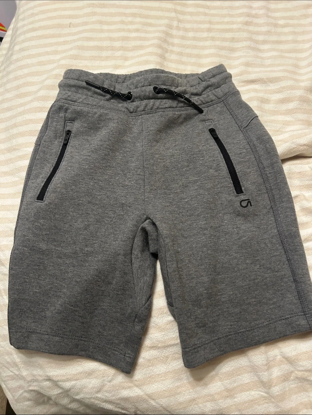 GAP Gray Zip-Pocket Knit Shorts